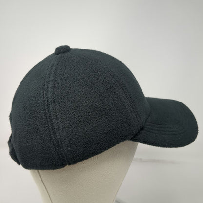 Turtle Fur Baseball Cap Black One Size Fleece Recycled Polyester Strapback Hat