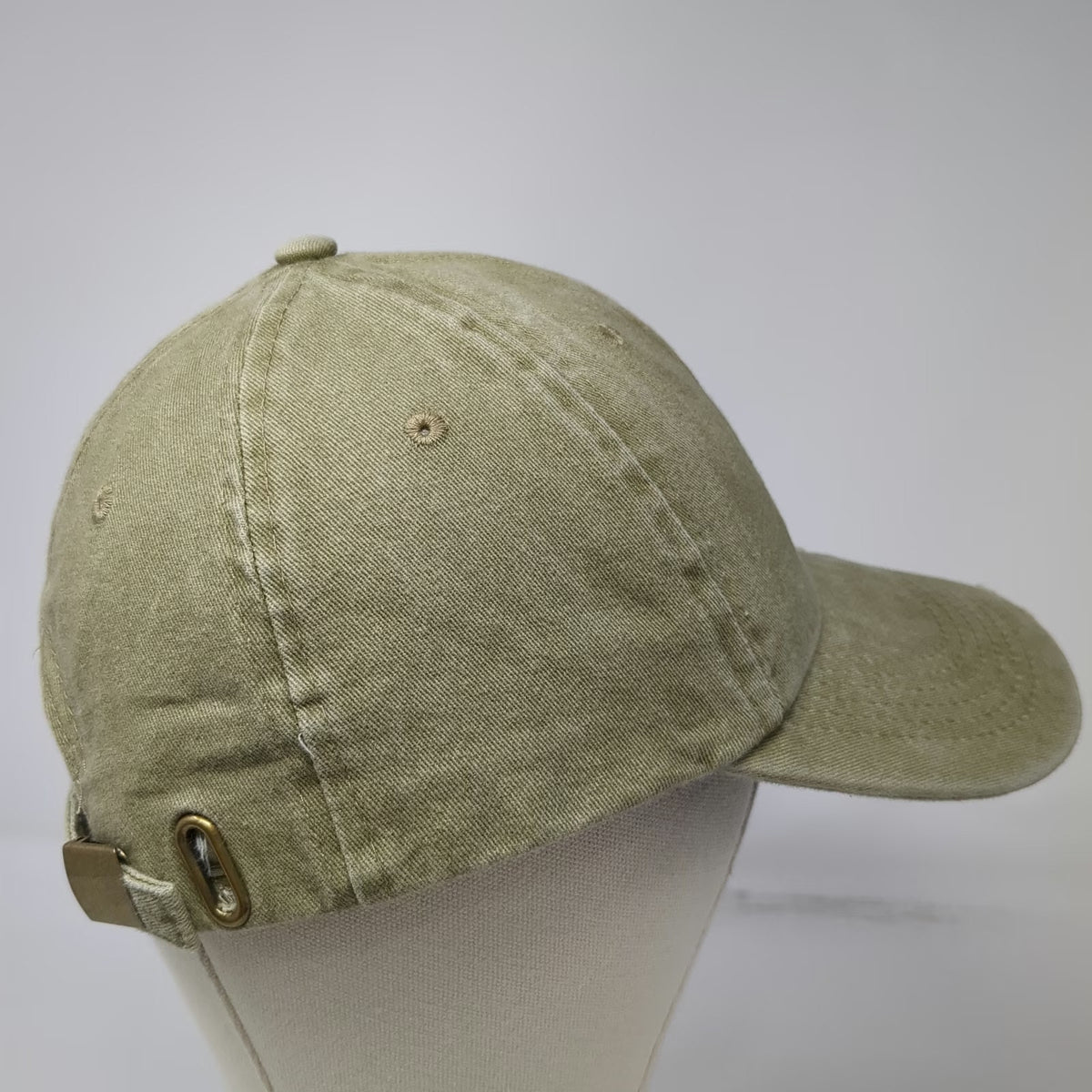 Disney Baseball Cap Green One Size Mickey Mouse Embroidered Slideback Cotton Hat