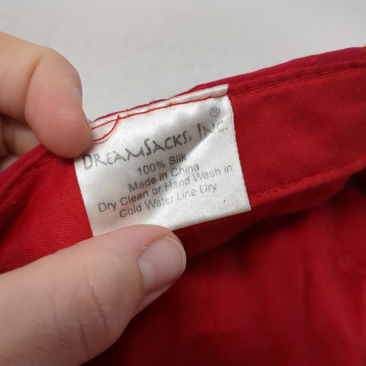 Dreamsacks Baseball Cap Red One Size 100% Silk Chinese Pattern Hat Slideback