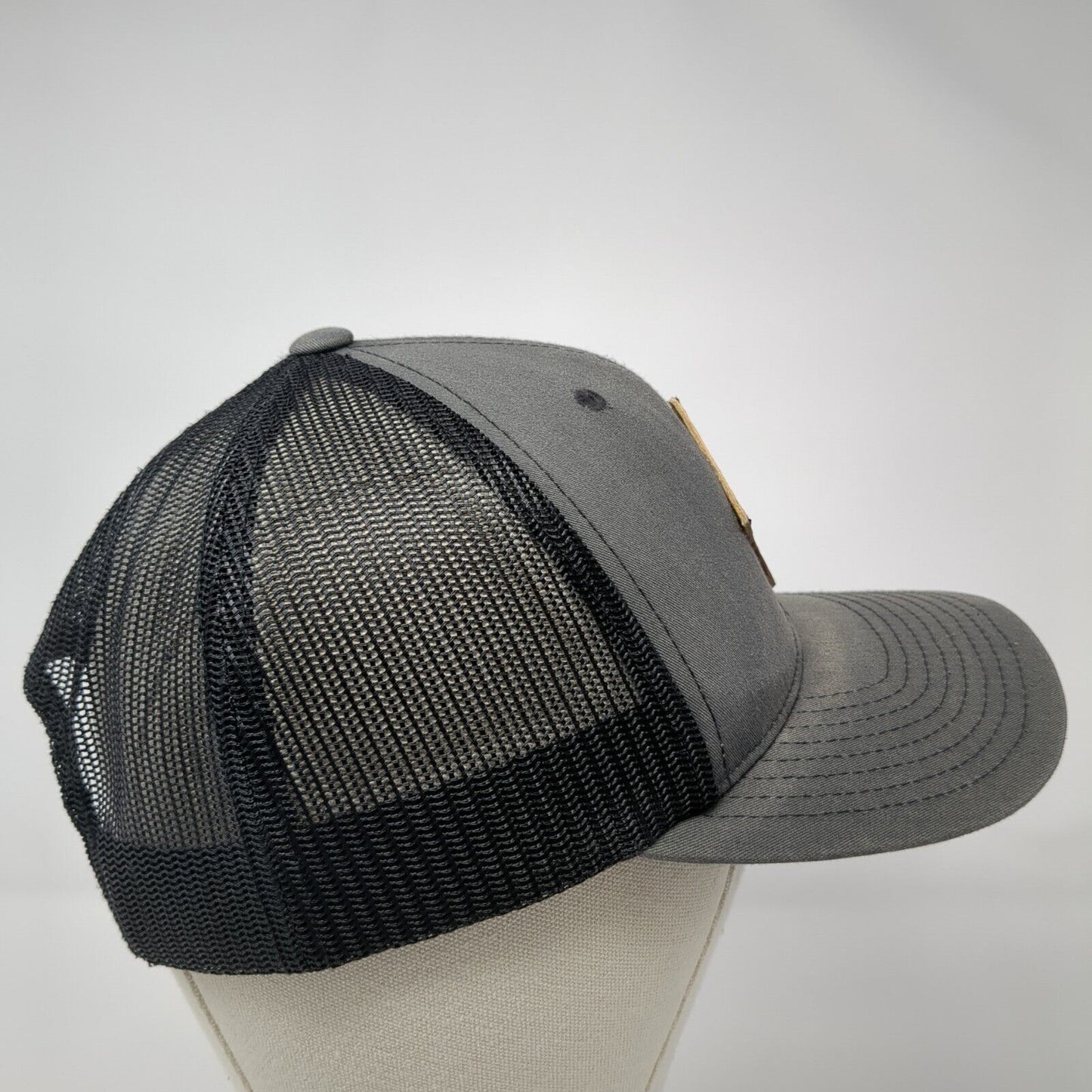 Explore Idaho Patch Snapback Trucker Hat Gray One Size Mesh Back