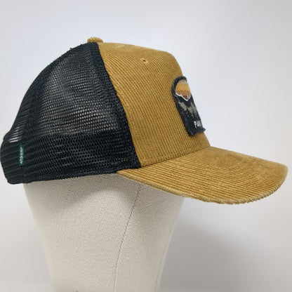 Legacy Trucker Hat Brown One Size Corduroy Park City Mountain Forest Patch