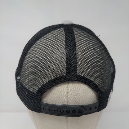 Take A Hike Snapback Trucker Hat Gray OSFM Adjustable Mesh Back Polyester