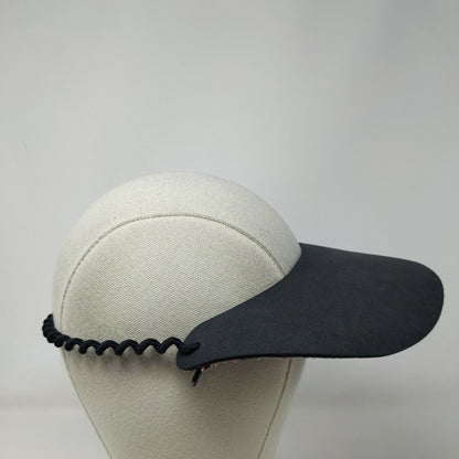 Unbranded Visor Hat Black One Size Telephone Wire Floral Underbrim