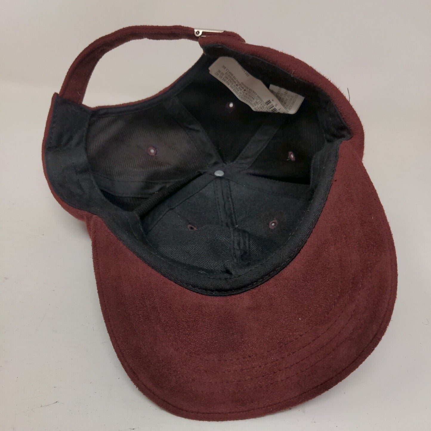 Unbranded Slideback Hat Red One Size Adjustable Vented Holes 6 Panel Blank