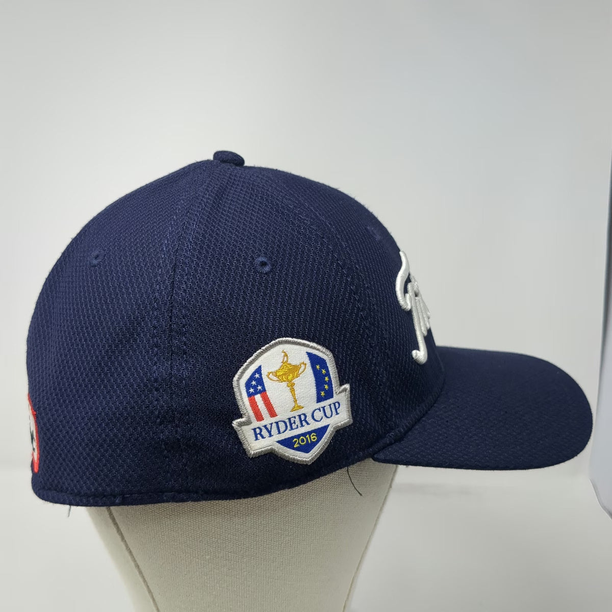 Titleist Baseball Cap Blue XL Ryder Cup 2016 New Era Fitted Stretch Golf Hat