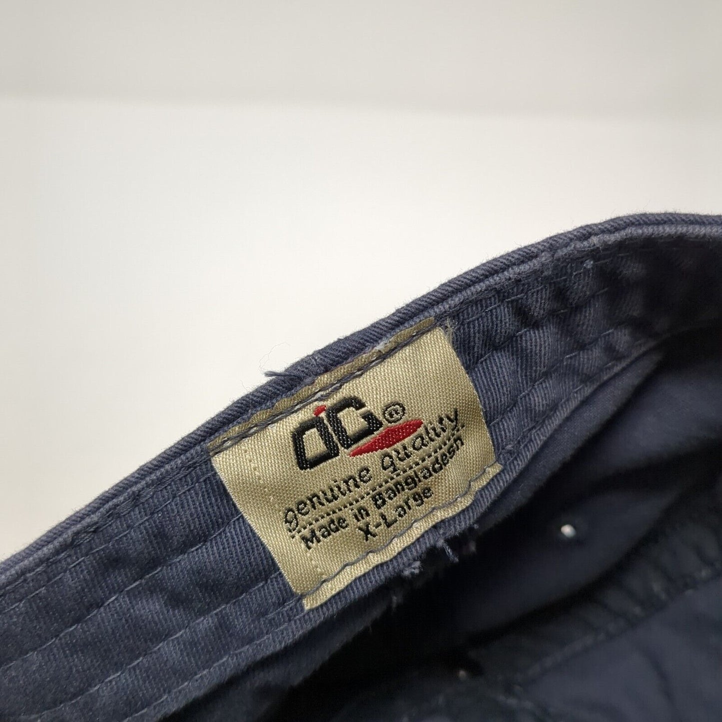 Elkay Fitted Hat Blue XL Embroidered OC Genuine Quality Solid 6 Panel