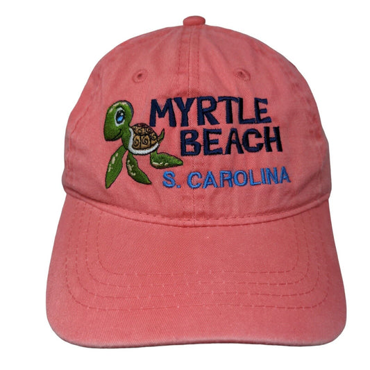 Myrtle Beach S. Carolina Kids Strapback Hat Pink OSFM Adjustable Embroidered