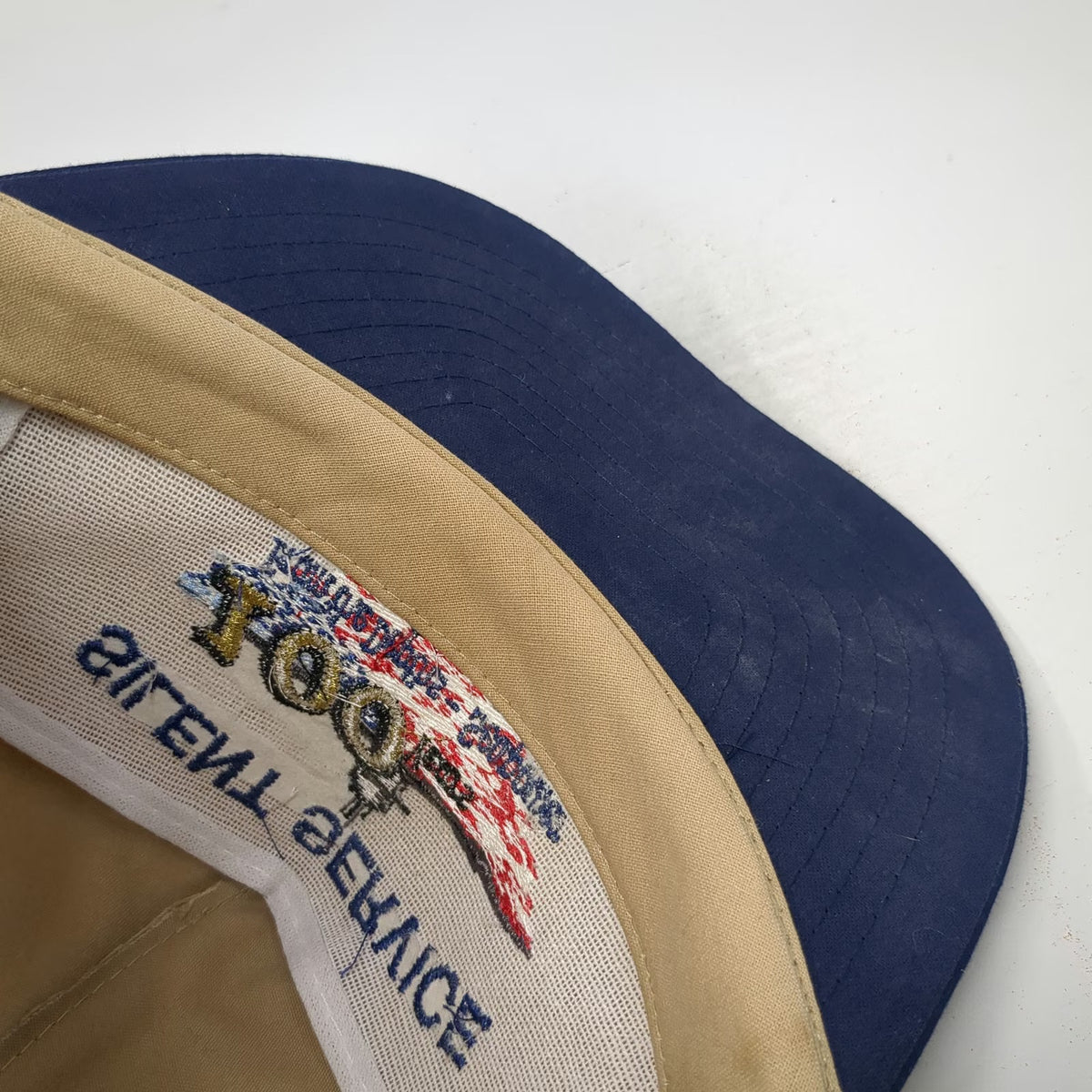 Tex Kap 5 Panel Beige One Size Hat Silent Service Submarine 100 Years US Flag