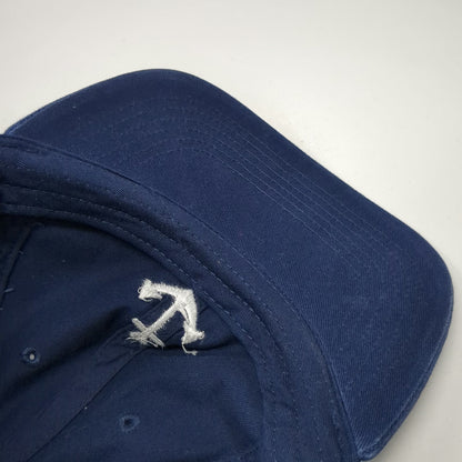 Newhattan Blue One Size Baseball Cap Anchor Nautical Embroidered Slideback Hat