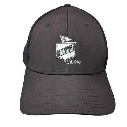 Hillcrest Est. 1940 Fitted Trucker Golf Hat Black L/XL Mesh Back TaylorMade