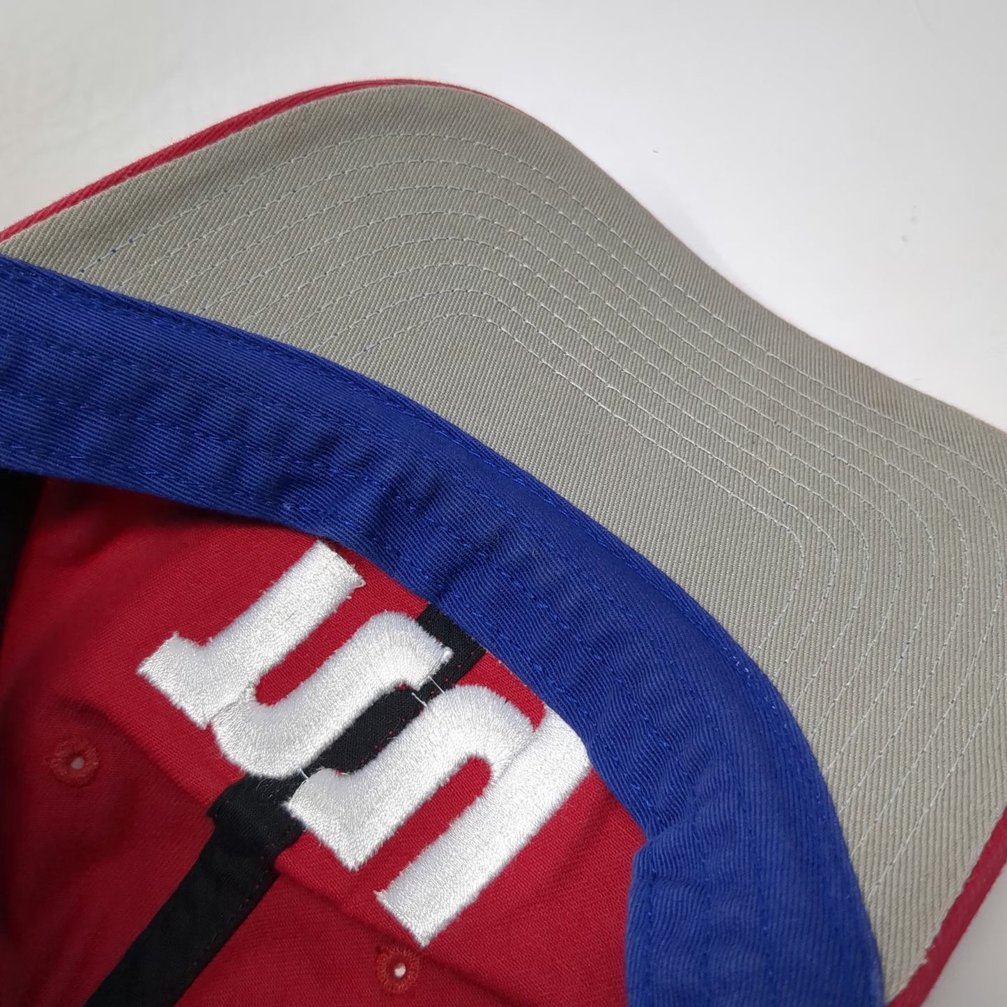 NFL Team Apparel NY Giants Baseball Cap Hat Red Blue White One Size Slideback