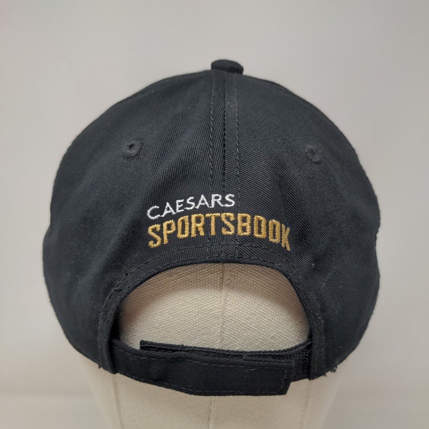 NFL Men's Strapback Hat Black Embroidered Super Bowl LVI Caesars Sportsbook Logo