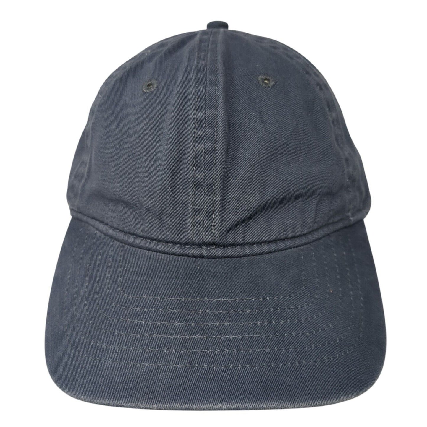 George Slideback Hat Blue One Size Adjustable Blank Solid Vent Holes