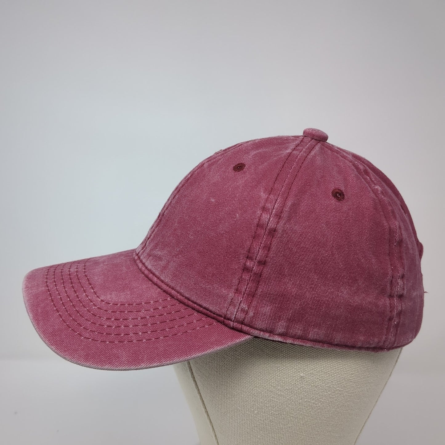 Unbranded Slideback Hat Red One Size Adjustable Outdoor Solid Blank