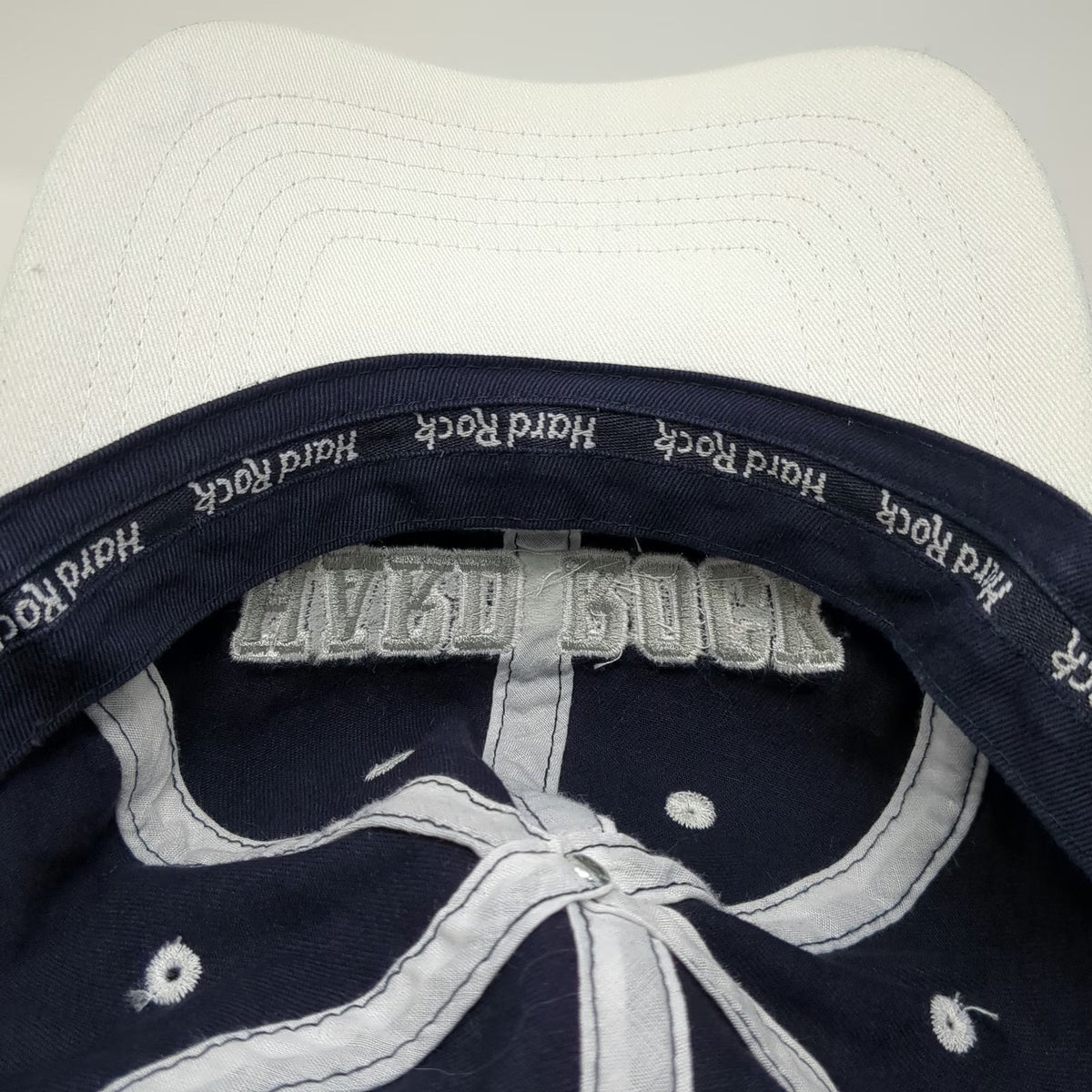 Hard Rock Cafe Baseball Cap Blue One Size Cayman Islands Cotton Strapback Hat