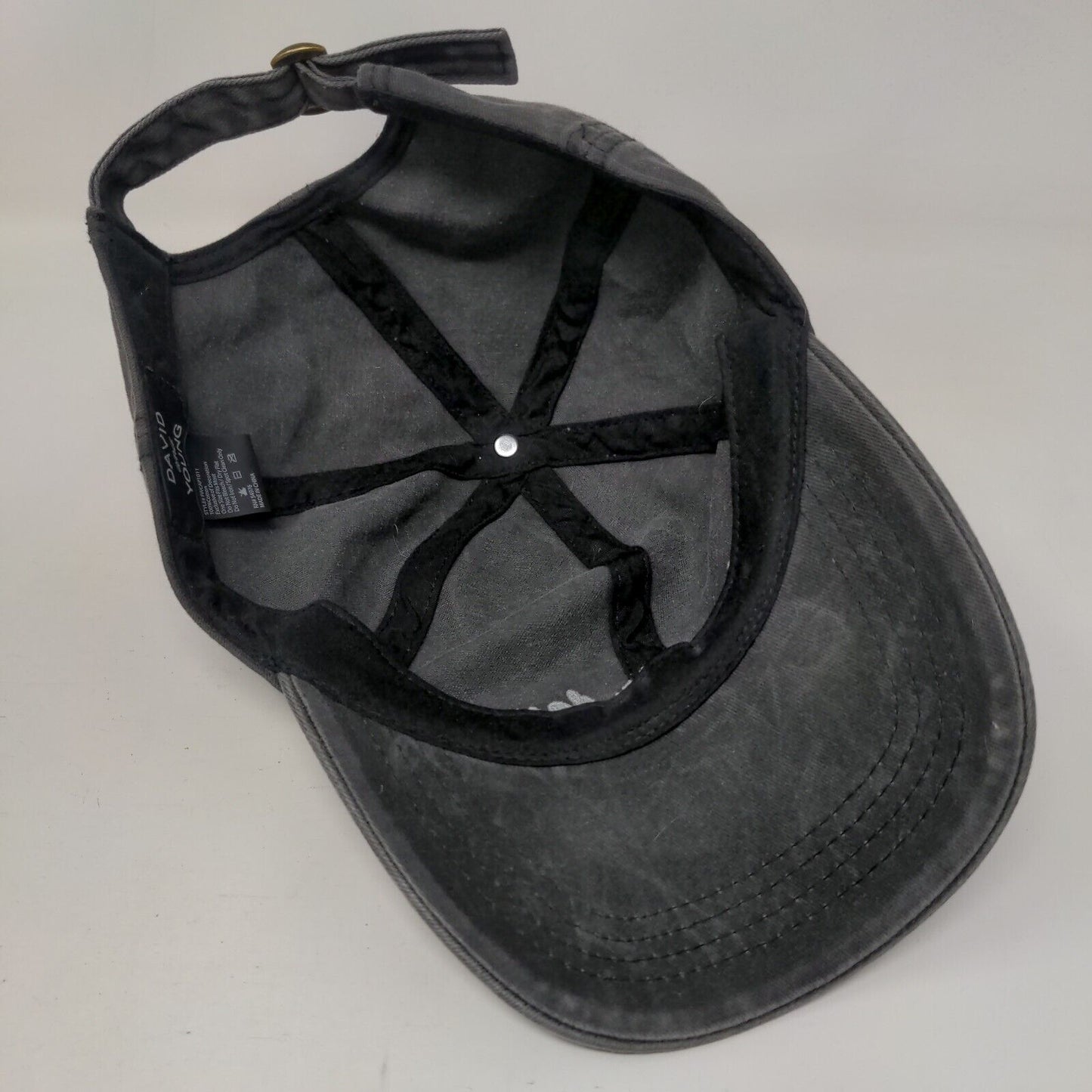 Bad Hair Day Slideback Hat Gray OSFM Adjustable Solid David And Young