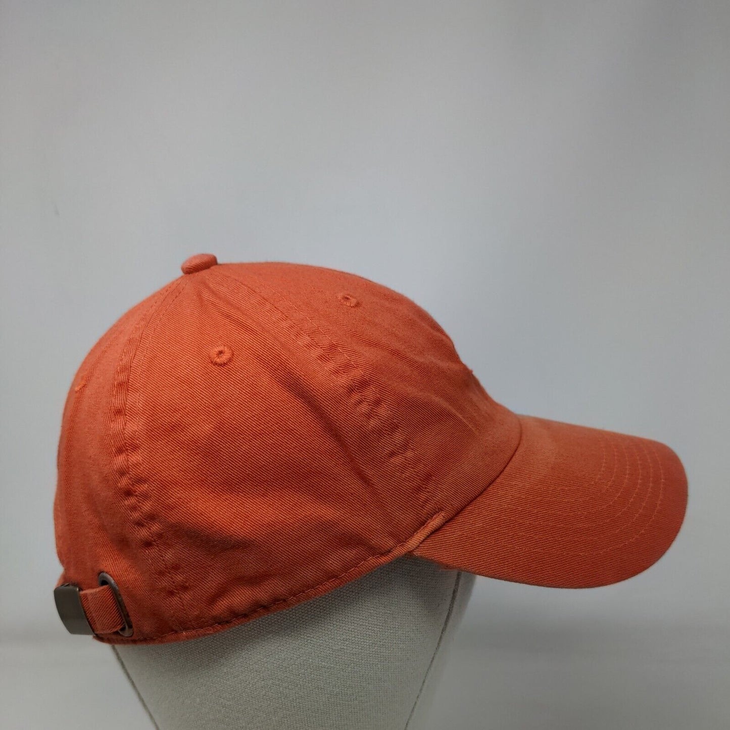 Oh Boy Slideback Hat Orange OSFA Adjustable Vented Holes 6 Panel Blank Gelante