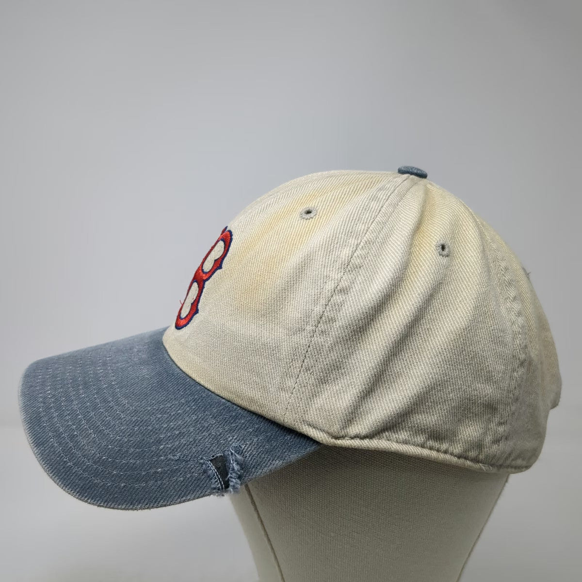 Boston Red Sox MLB Twins Enterprise Baseball Cap Beige Blue Red One Size Hat