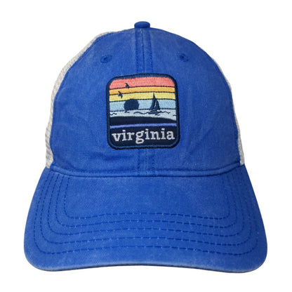 Virginia Slideback Trucker Hat Blue OSFM Mesh Back Home Free W/Tags