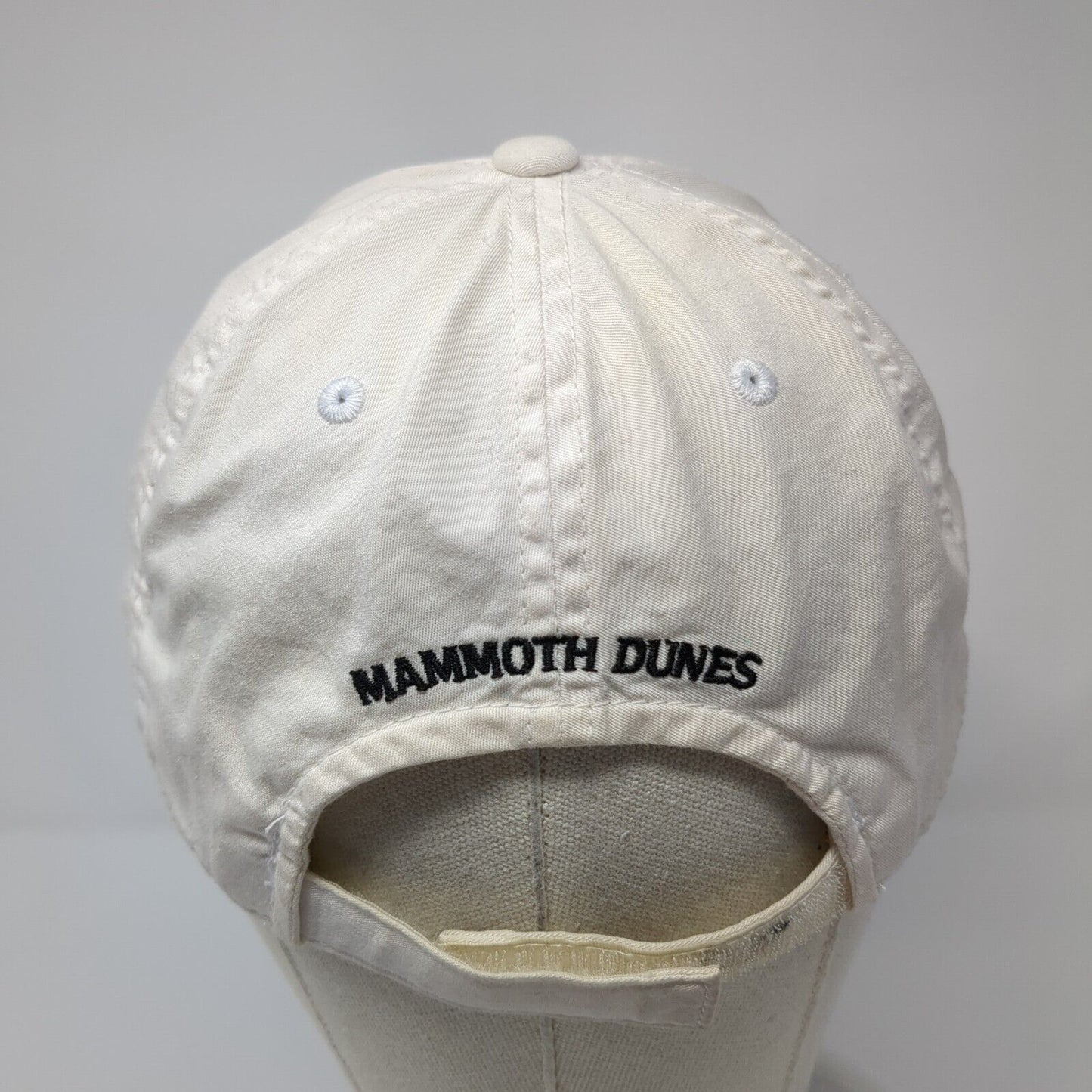 Mammoth Dunes Strapback Hat White One Size American Needle 6 Panel