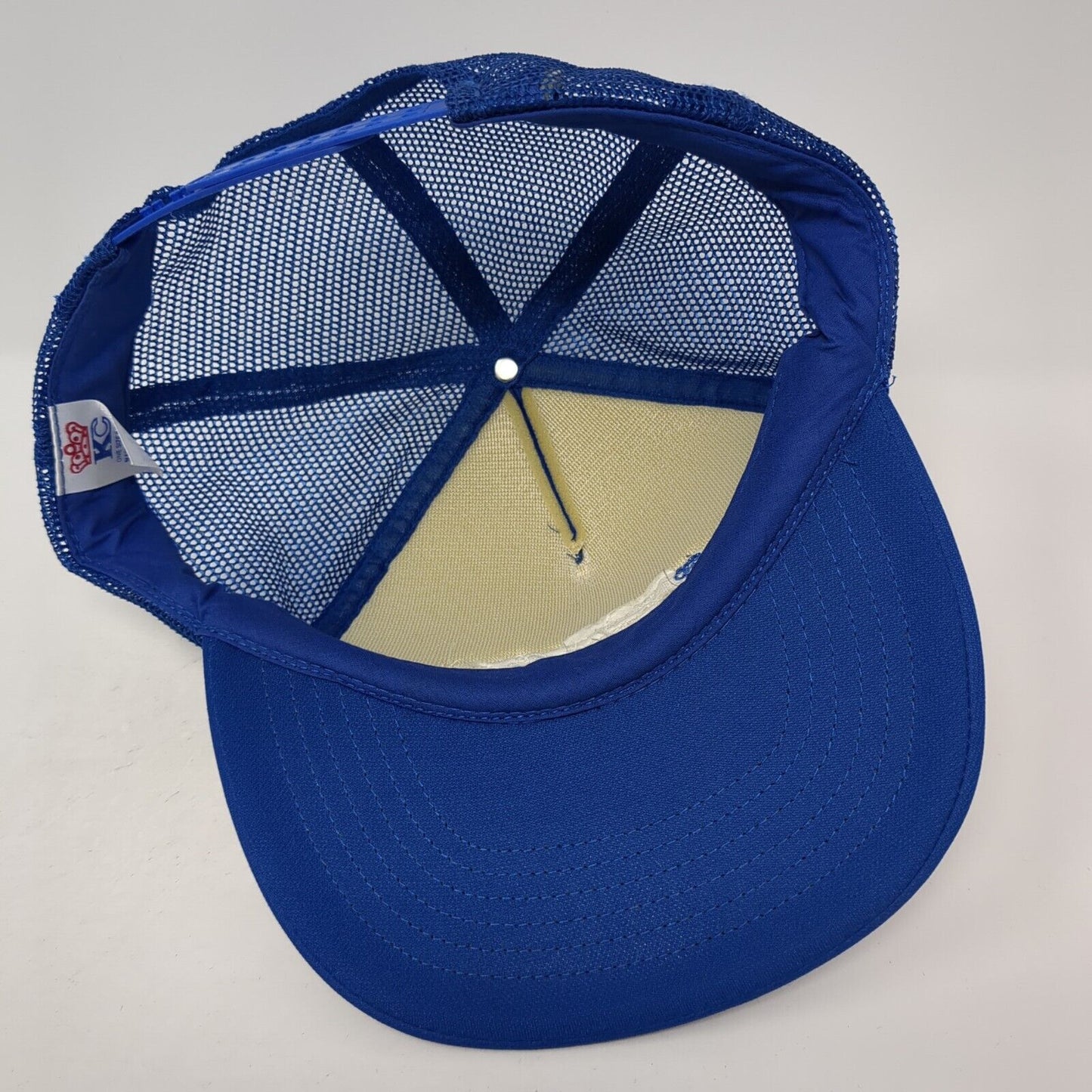 Blue Cross of Idaho Snapback Trucker Hat Blue One Size Adjustable Mesh Back Rope