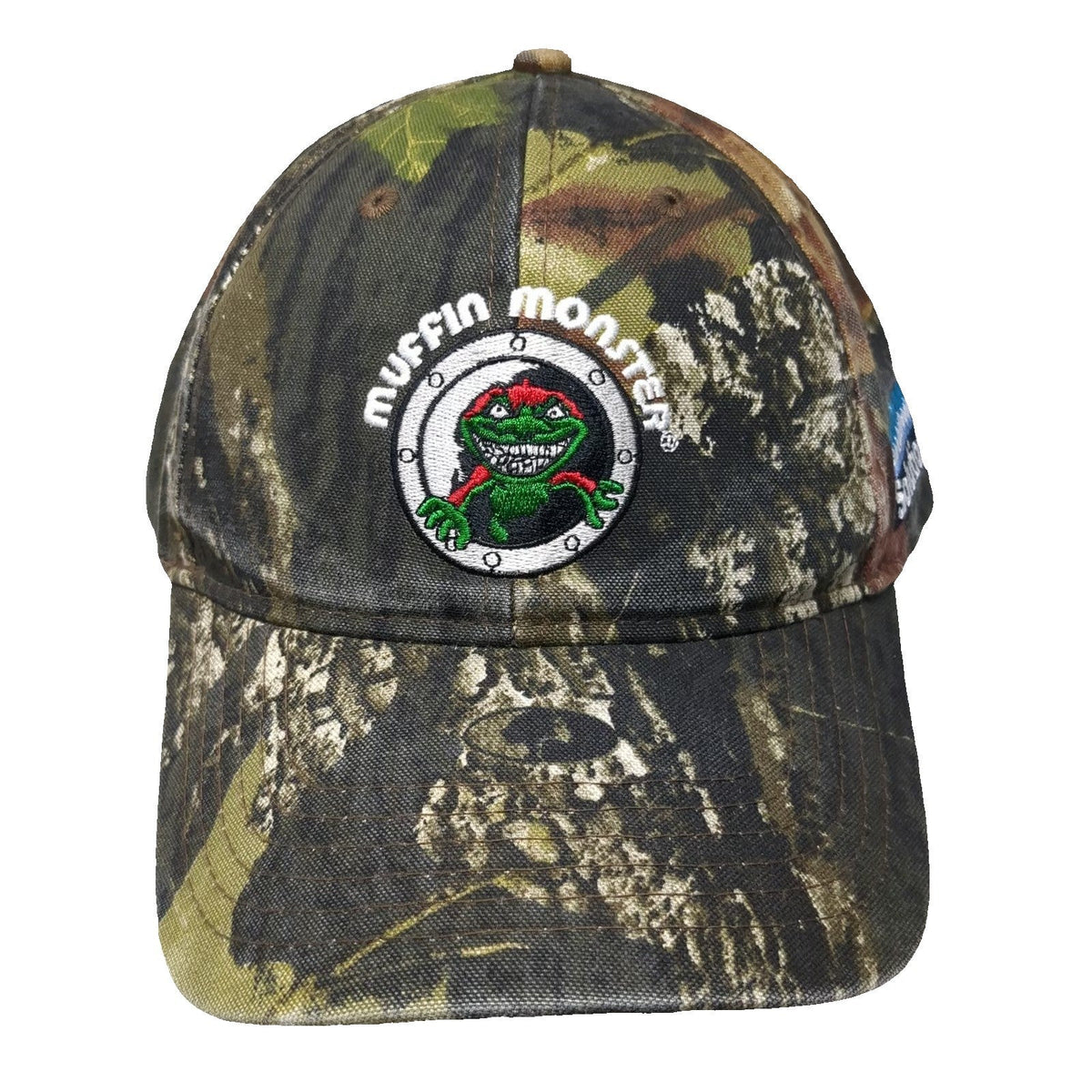 Spectrum 2000 Baseball Cap Green Camo One Size Muffin Monster Aqua Solutions Hat