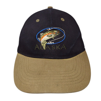 Alaska Strapback Hat Multi One Size Embroidered Fish Colorblock