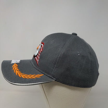 Unbranded Men's Strapback Hat Gray Adjustable Embroidered USA Eagle Patriotic