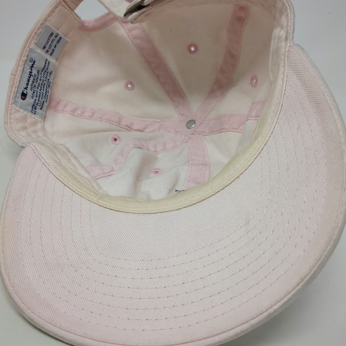 Champion Baseball Cap Pink One Size Paddleboard SUP Embroidered Logo Cotton Hat