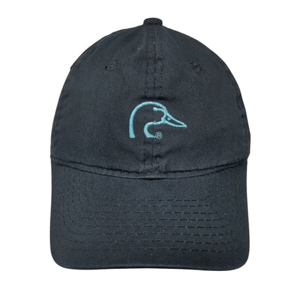 Ducks Unlimited Strapback Hat Black OSFM Adjustable Embroidered 6 Panel