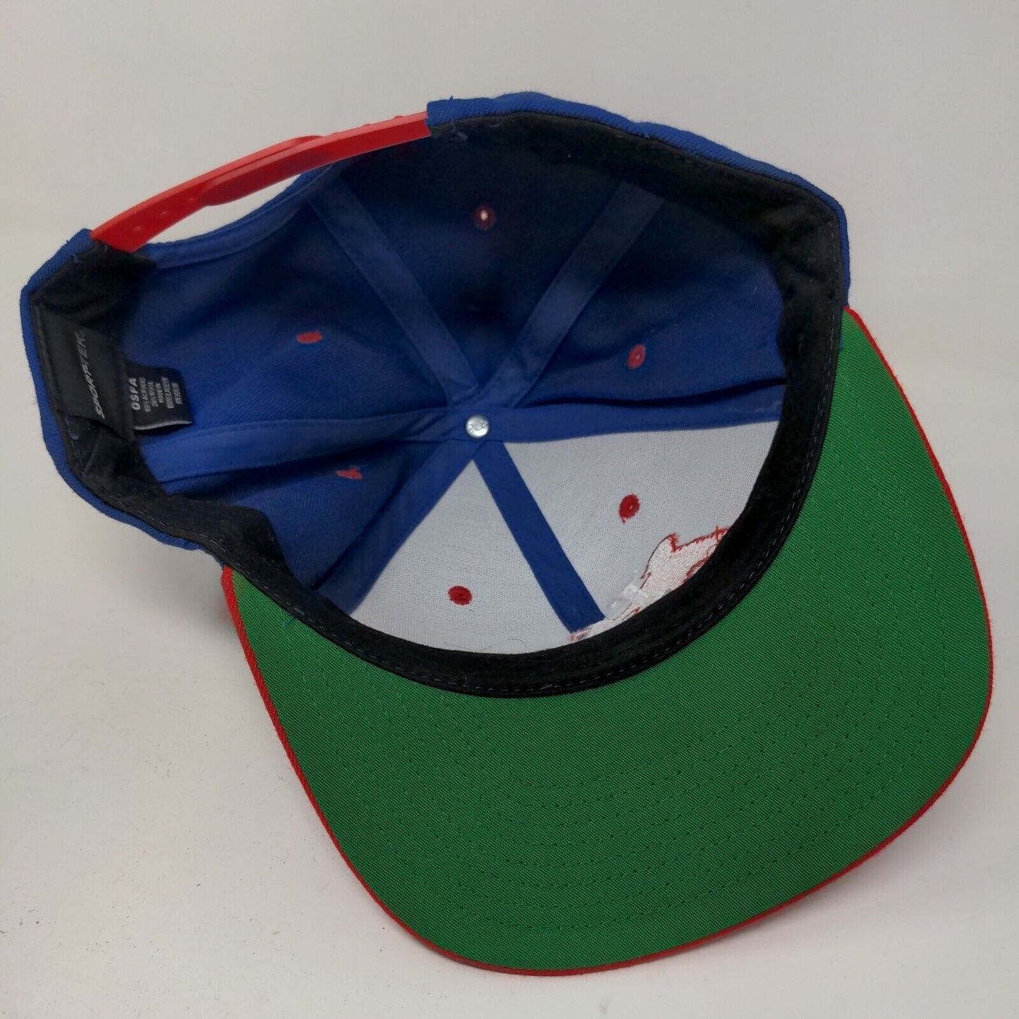 Sport Tek Men's Snapback Hat Blue OSFA Embroidered LA Logo Acrylic Wool Blend