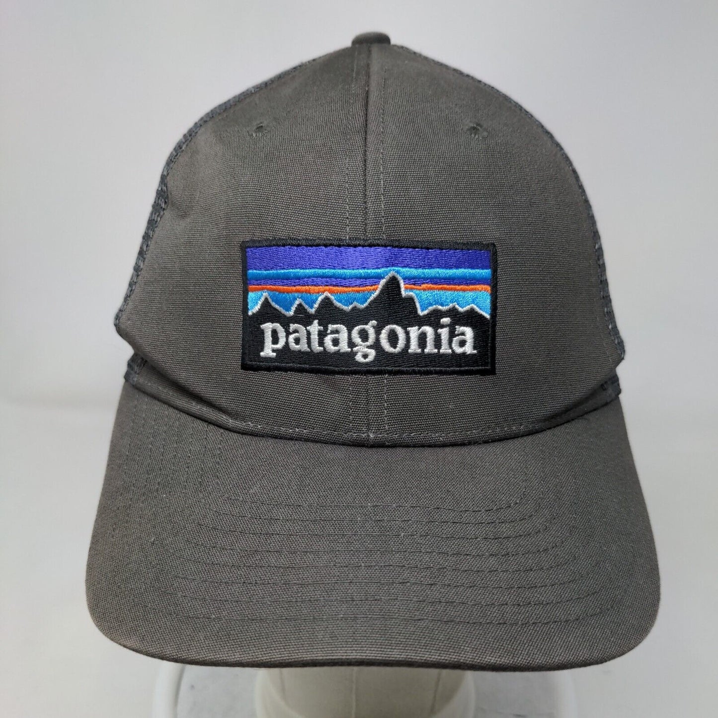 Patagonia Snapback Mesh Back Trucker Hat Gray One Size Embroidered