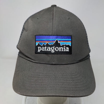 Patagonia Snapback Mesh Back Trucker Hat Gray One Size Embroidered