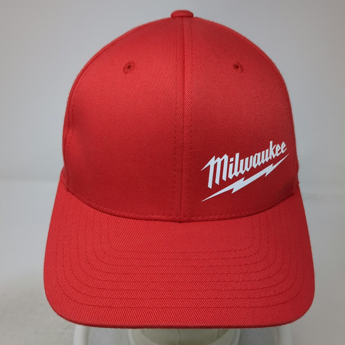 Milwaukee Baseball Cap Red M Flexfit Fitted Logo Tool Brand Professional Hat