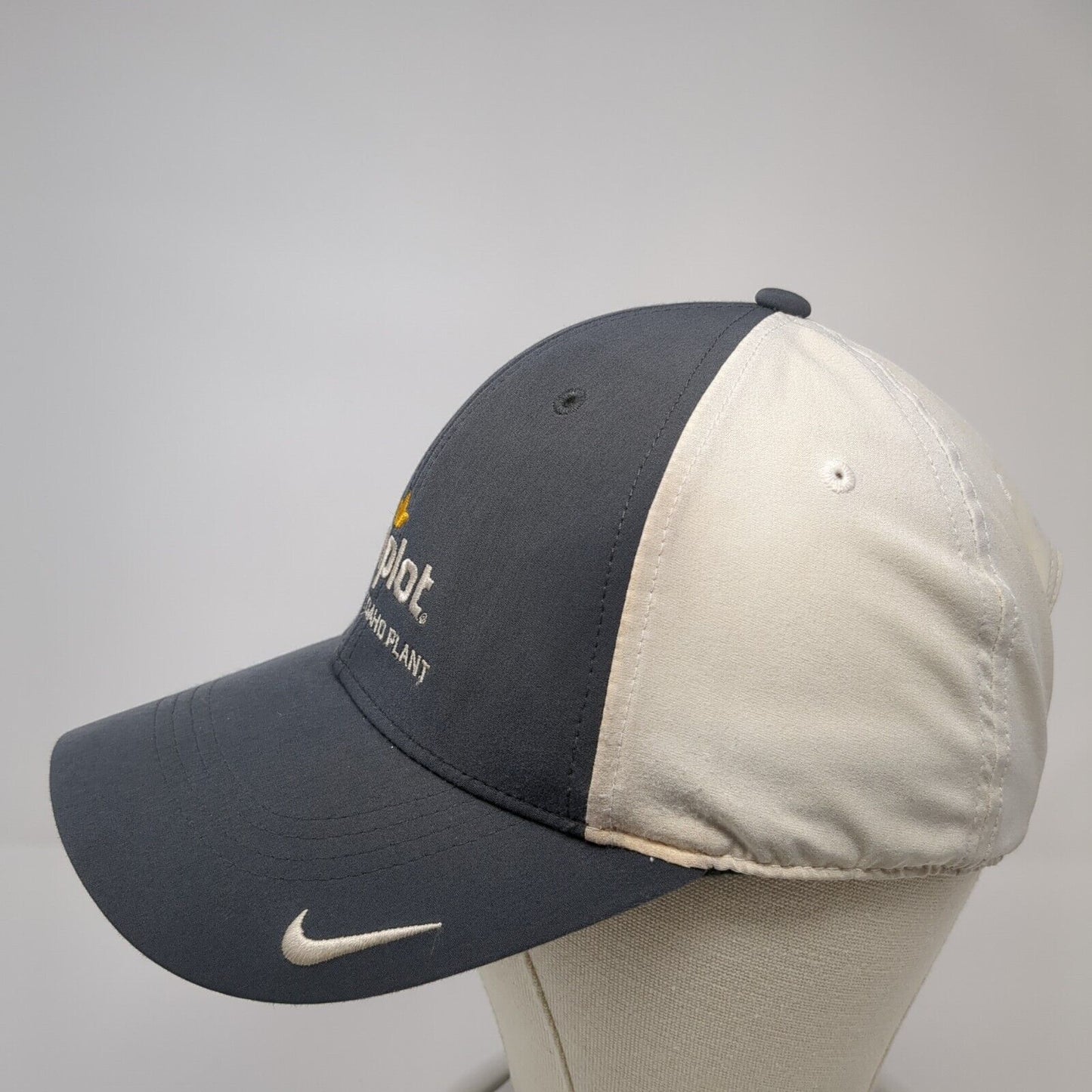Simplot Idaho Plant Strapback Hat Gray One Size Nike Swoosh Adjustable