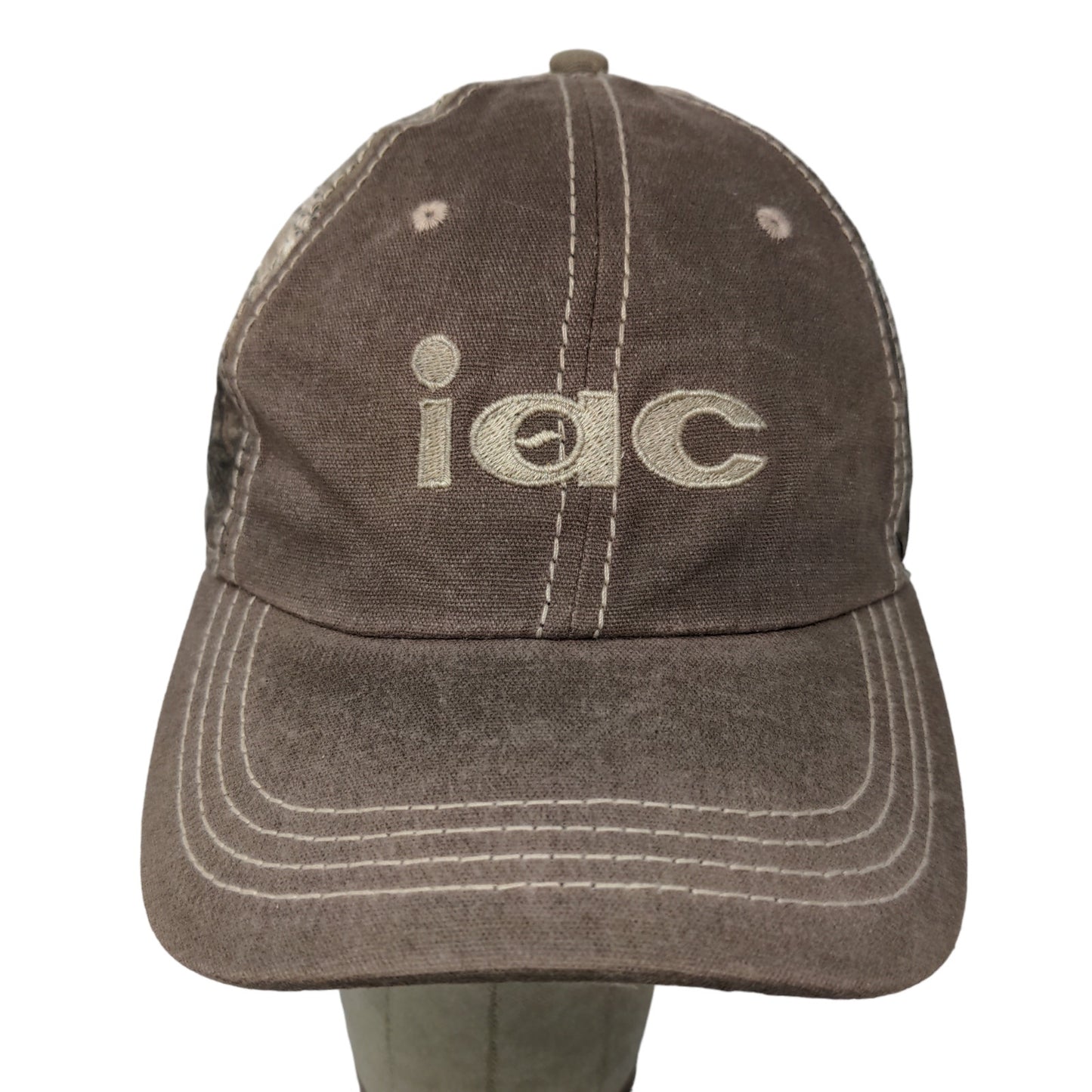 IAC Men's Strapback Hat Camo Brown Adjustable Embroidered Sullair Logo