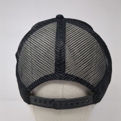 GSL Soda Blasting Inc. Snapback Trucker Hat Black One Size Mesh Back