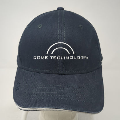 Dome Technology Baseball Cap Blue One Size Adjustable Embroidered Triple Crown