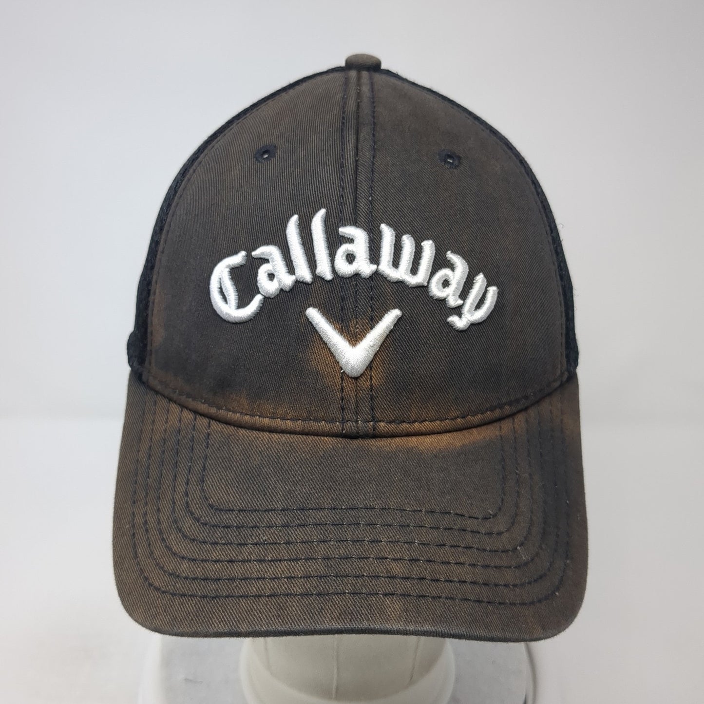 Callaway Spell Out Strapback Hat Black One Size Tour Authentic 6 Panel