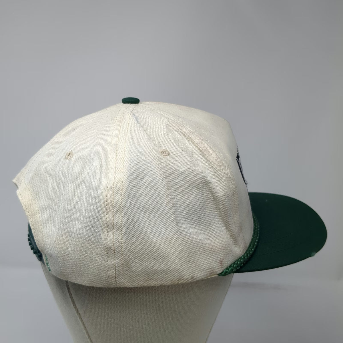 Mad Hatters Inc 5 Panel White Green Hat One Size Rope Prime Inc Springfield MO