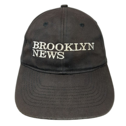 KC Brooklyn News Embroidered Baseball Cap Black One Size Strapback Hat Curved