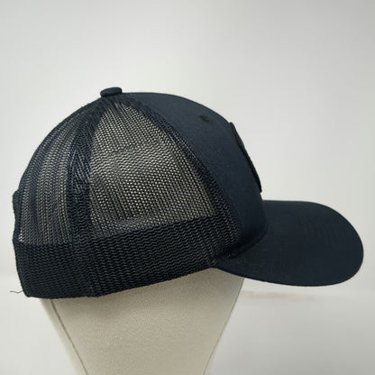 Columbia Baseball Cap Black One Size Snapback Mesh Mountain Shield Patch Hat