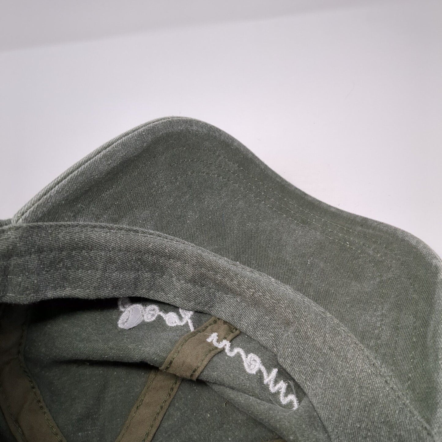 Dog Mom Slideback Hat Green One Size Adjustable Embroidered 6 Panel Cotton