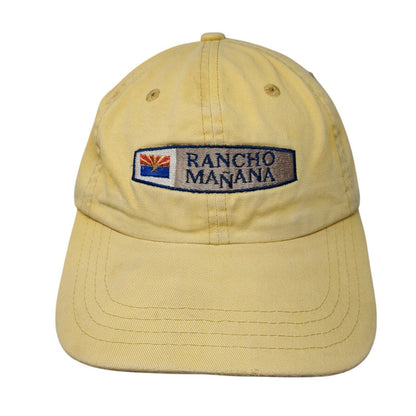 Rancho Mañana Slideback Hat Yellow One Size Adjustable Embroidered Imperial