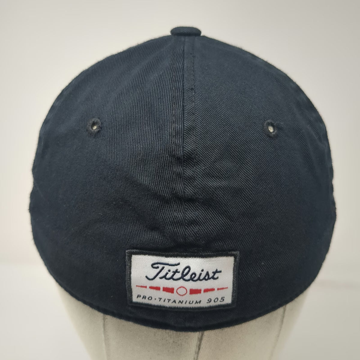Titleist Fitted Baseball Cap Black XL Pro-Titanium 905 Stretch Fit Cotton Hat