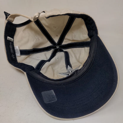 Dallas Cowboys Men's Slideback Hat White OSFA Embroidered Logo Distressed