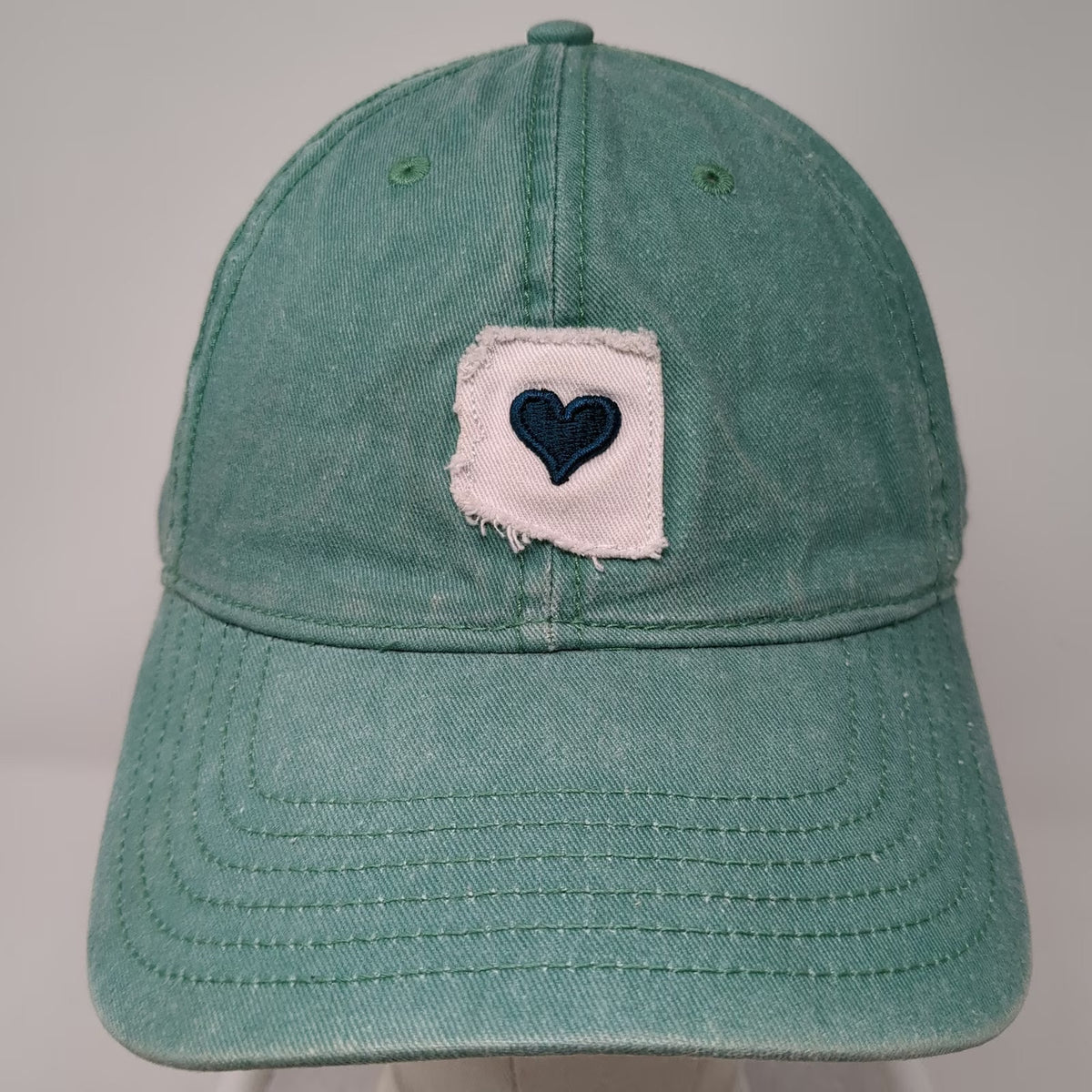 Home Free Baseball Cap Green Blue White One Size Heart Patch Arizona Slide Hat