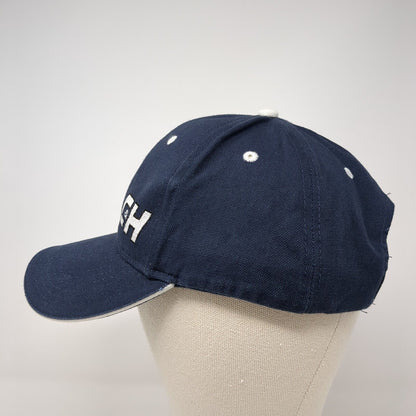 C&H Strapback Hat Blue One Size Adjustable Embroidered Vented Holes 6 Panel Otto