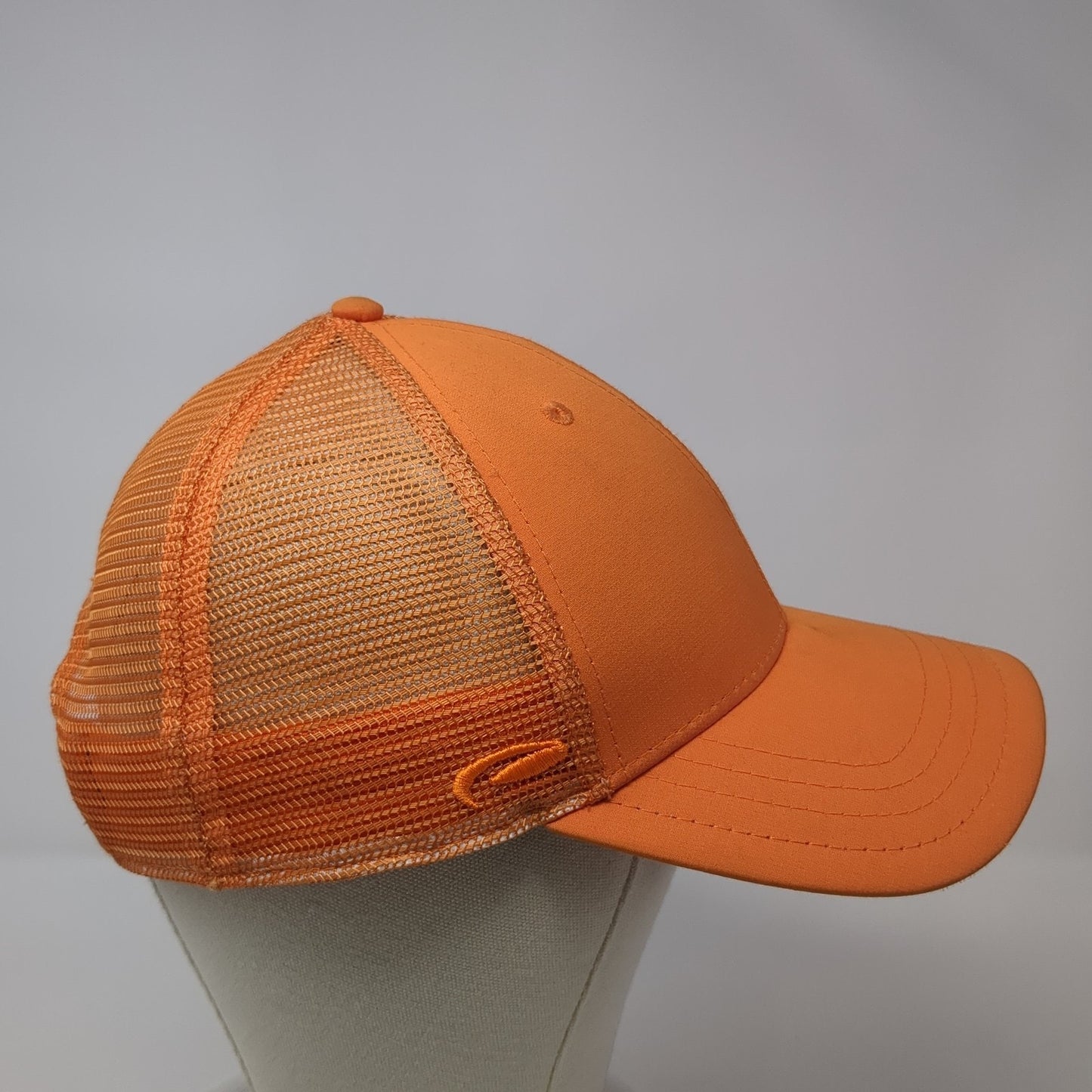 Marathon Pipe Line Snapback trucker Hat Orange OS Adjustable Mesh Back Pukka