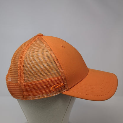Marathon Pipe Line Snapback trucker Hat Orange OS Adjustable Mesh Back Pukka